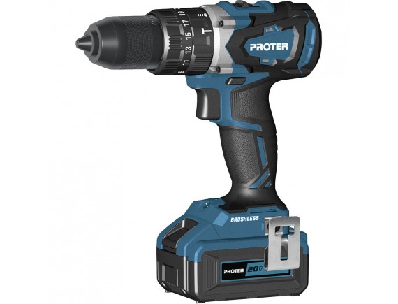 PROTER PST 720 BL KÖMÜRSÜZ DARBELİ ŞARJLI MATKAP